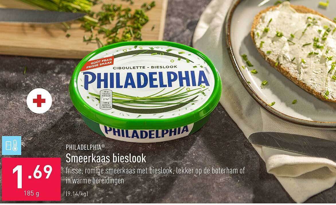 Philadelphia Smeerkaas Bieslook Promotie Bij Aldi