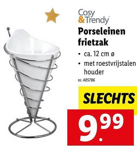 Cosy Trendy Porseleinen Frietzak Promotie Bij Lidl