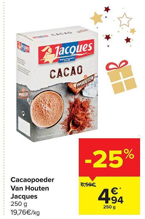 Cacaopoeder Van Houten Jacques Promotie Bij Carrefour