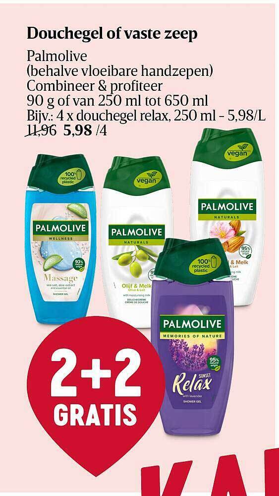 Douchegel Of Vaste Zeep Palmolive Promotie Bij Delhaize