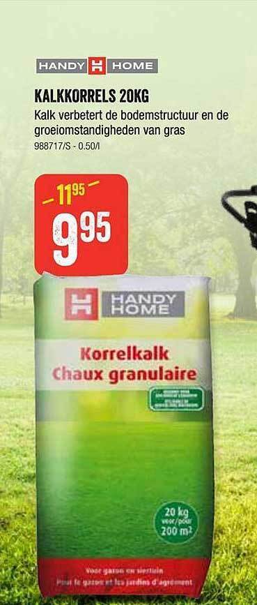 Kalkkorrels Promotie Bij HandyHome