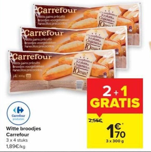 Witte Broodjes Carrefour Promotie Bij Carrefour Market