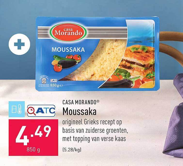 Casa Morando Moussaka Promotie Bij Aldi