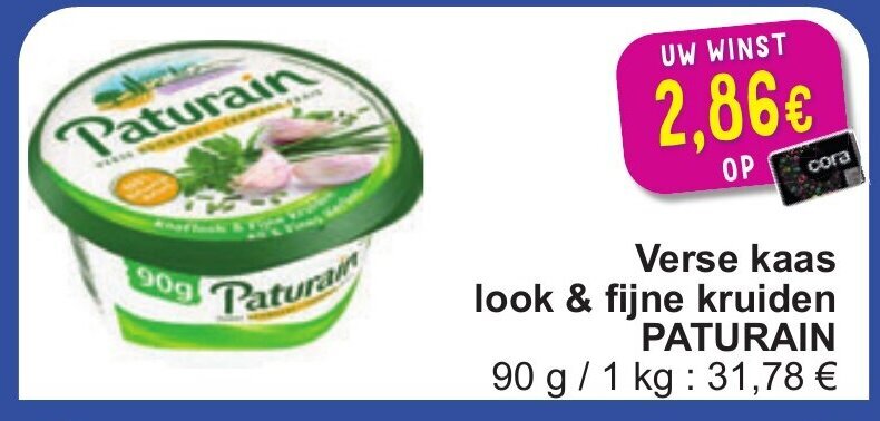 Paturain Verse Kaas Look Fijne Kruiden 90 G Promotie Bij Cora