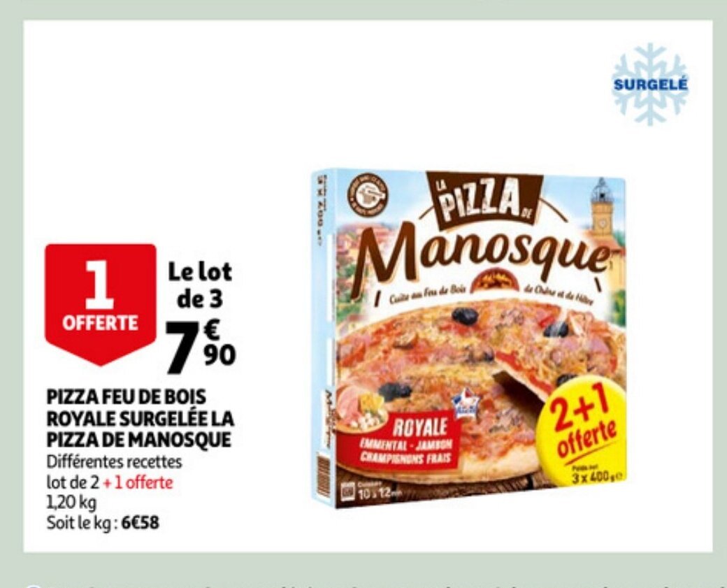 Pizza Feu De Bois Royale Surgelee La Pizza De Manosque Kg Promotie