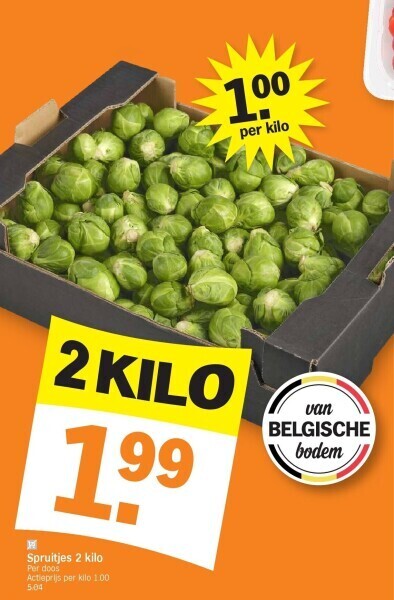 Spruitjes Kilo Promotie Bij Albert Heijn