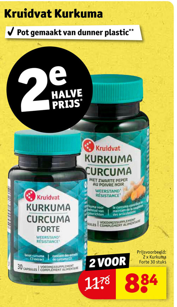 Kurkuma Forte X Stuks Promotie Bij Kruidvat