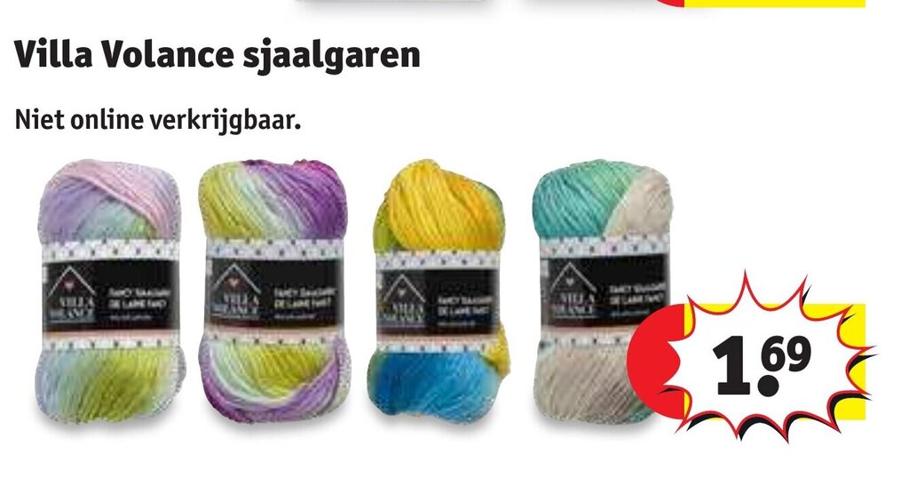 Villa Volance Sjaalgaren Promotie Bij Kruidvat