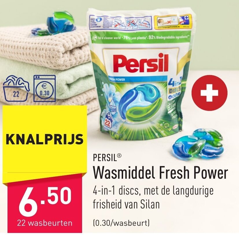 Persil Wasmiddel Fresh Power In Discs Wasbeurten Promotie Bij Aldi