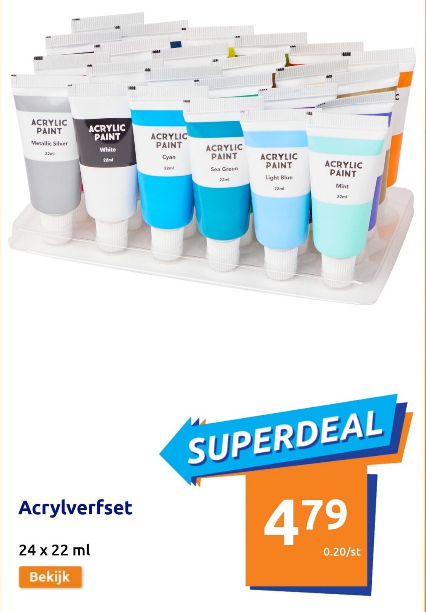 Acrylverfset X Ml Promotie Bij Action