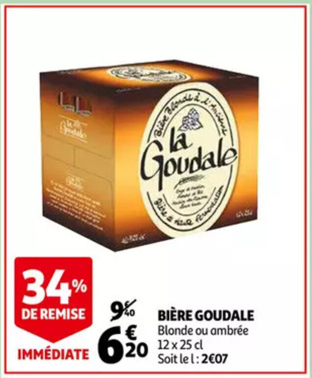 Goudale Biere Blonde Ou Ambree 12 X 25 Cl Promotie Bij Auchan