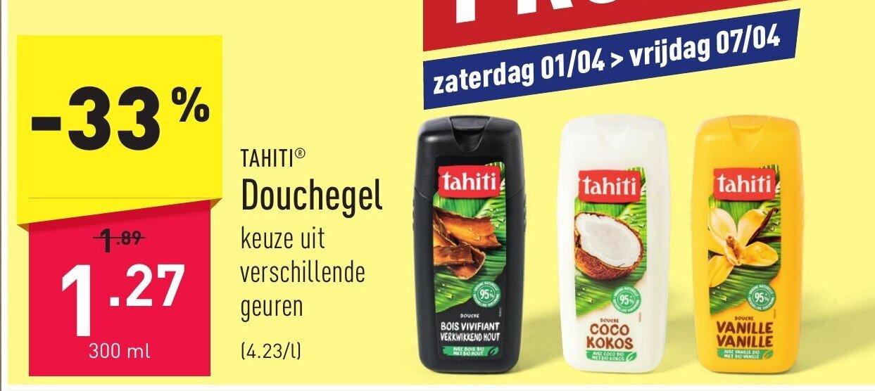 Tahiti Douchegel Ml Promotie Bij Aldi