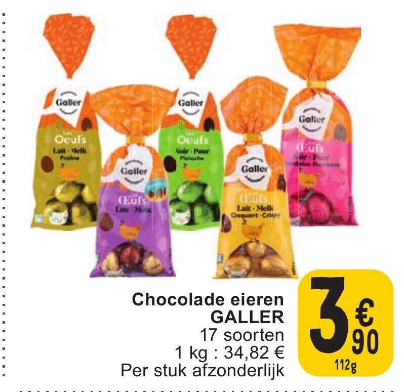 Galler Chocolade Eieren G Promotie Bij Cora