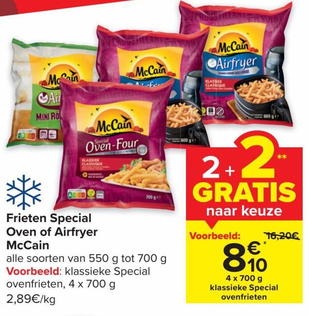 Mccain Frieten Special Oven Of Airfryer X G Promotie Bij Carrefour