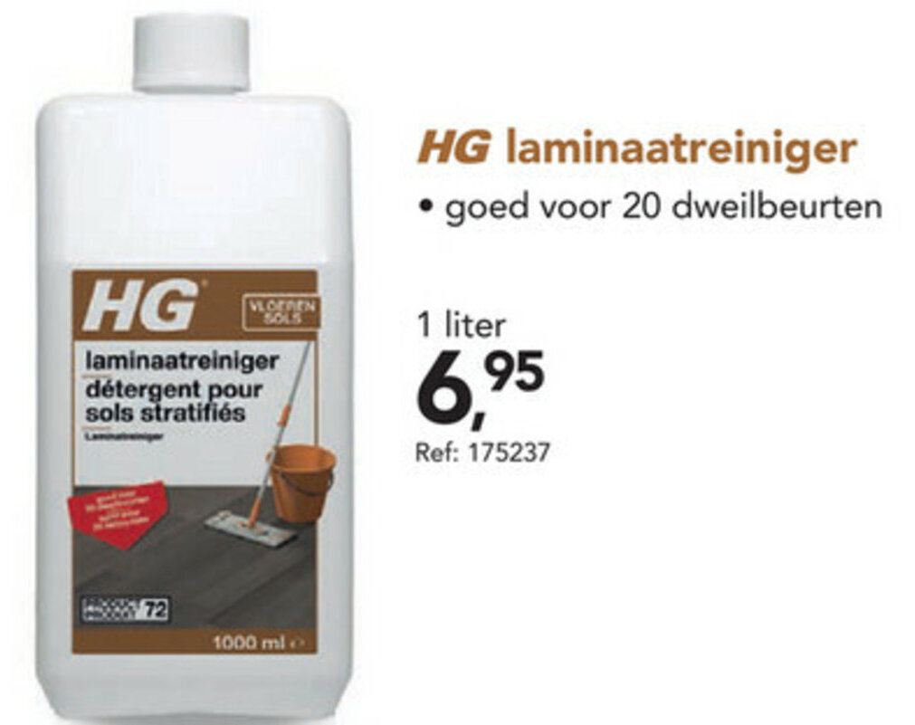 Hg Laminaatreiniger Liter Promotie Bij Hubo