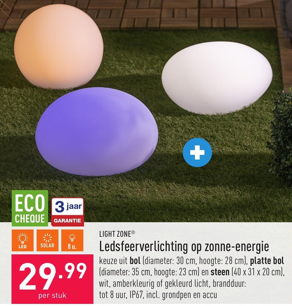 Light Zone Ledsfeerverlichting Op Zonne Energie Promotie Bij ALDI