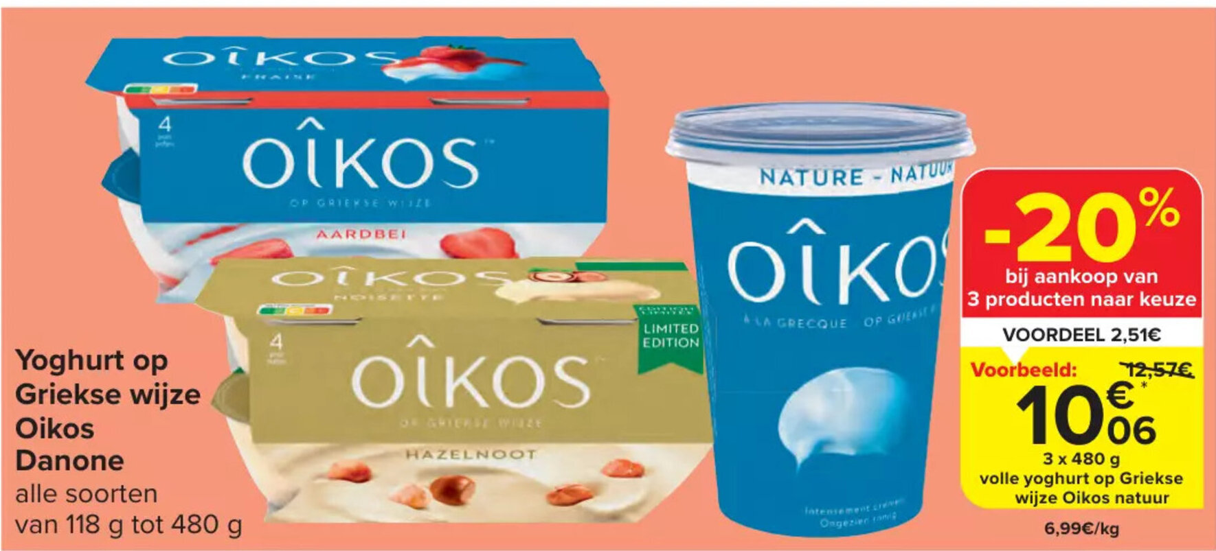 Danone Yoghurt Op Griekse Wijze Oikos X G Promotie Bij Carrefour