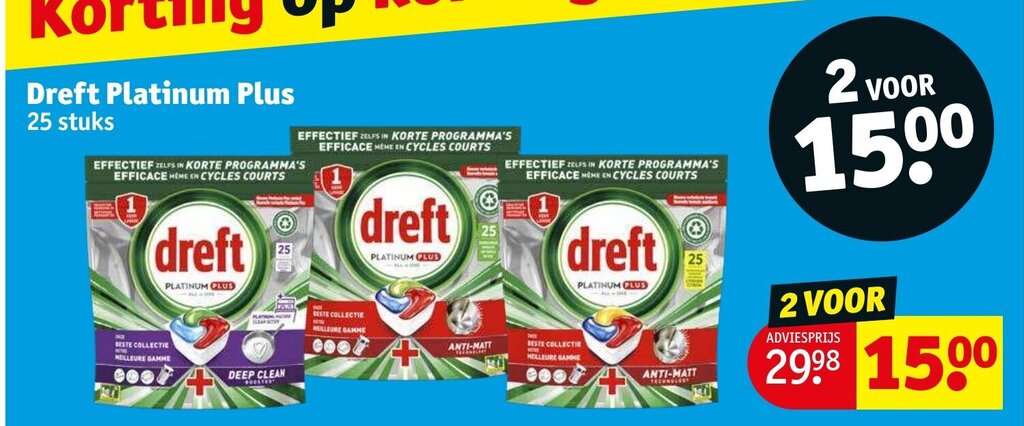 Dreft Platinum Plus Promotie Bij Kruidvat