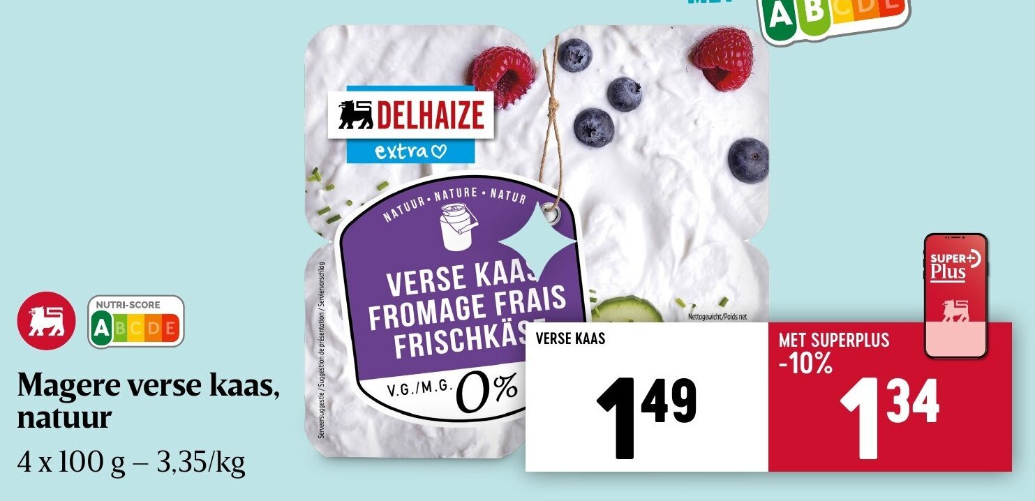 Magere Verse Kaas Natuur X G Promotie Bij Delhaize