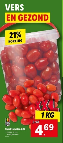 Snacktomaten Xxl Promotie Bij Lidl