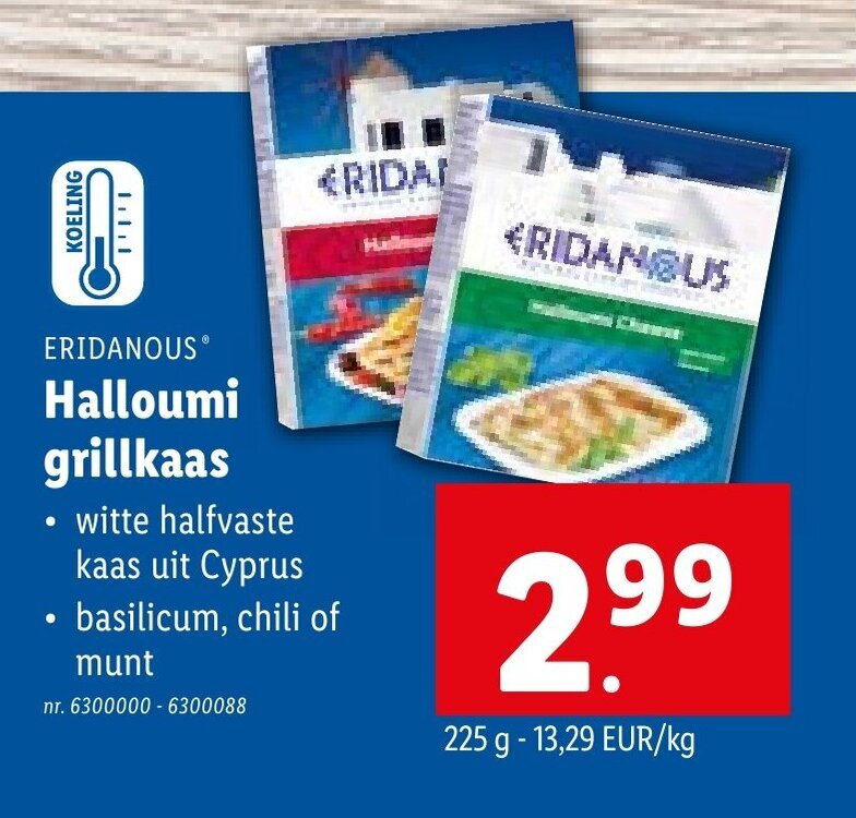 Eridanous Halloumi Grillkaas Promotie Bij Lidl