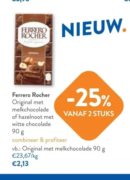 Ferrero Rocher Original Met Melkchocolade Of Hazelnoot Met Witte