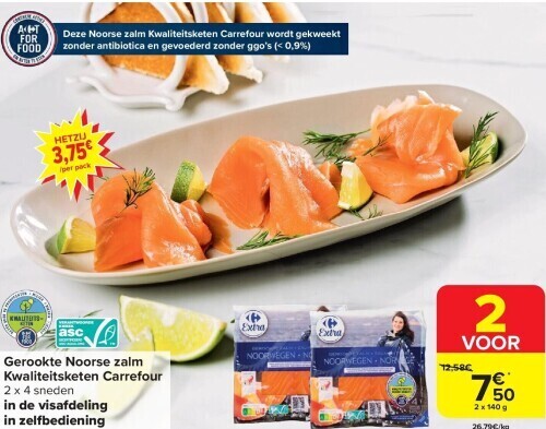 Gerookte Noorse Zalm Kwaliteitsketen Carrefour Promotie Bij Carrefour