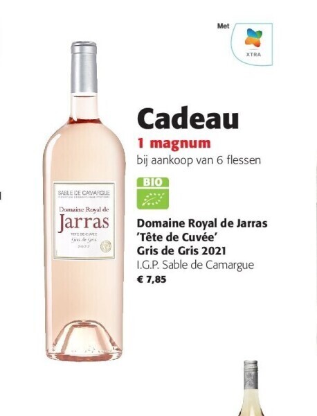 Domaine royal de jarras tête de cuvée gris de gris 2021 promotie bij