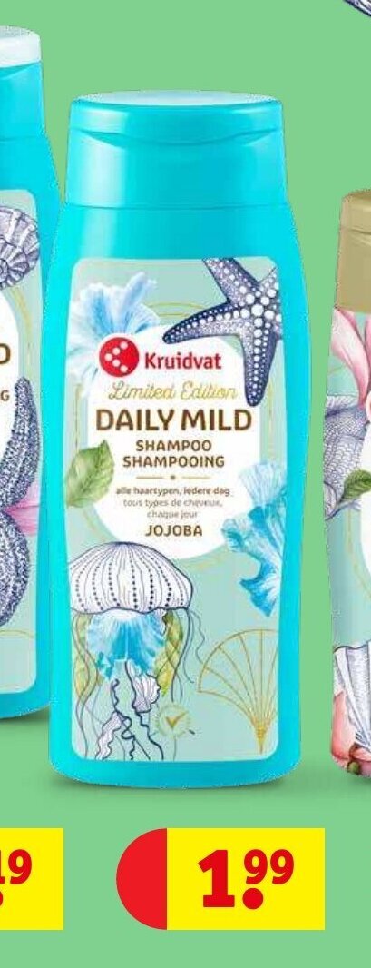 Kruidvat Limited Edition Daily Mild Shampoo Shampooing Promotie Bij