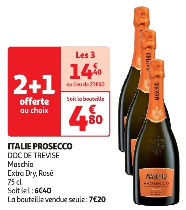 Italie Prosecco Doc De Trevise Maschio Extra Dry Ros Cl Promotie