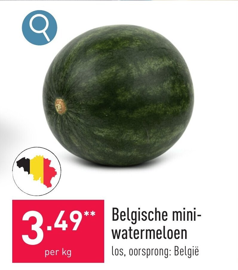 Belgische Mini Watermeloen Promotie Bij ALDI