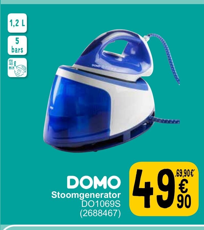 Domo Stoomgenerator Promotie Bij Cora