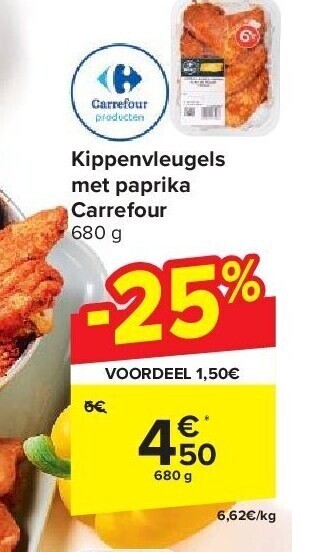 Kippenvleugels Met Paprika Carrefour Promotie Bij Carrefour