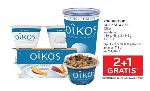 Oikos Yoghurt Op Griekse Wijze Promotie Bij Alvo