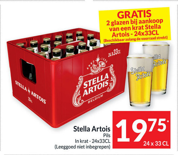 Stella Artois Pils In Krat X Cl Promotie Bij Intermarch