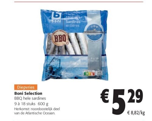 Boni Selection BBQ Hele Sardines Promotie Bij Colruyt