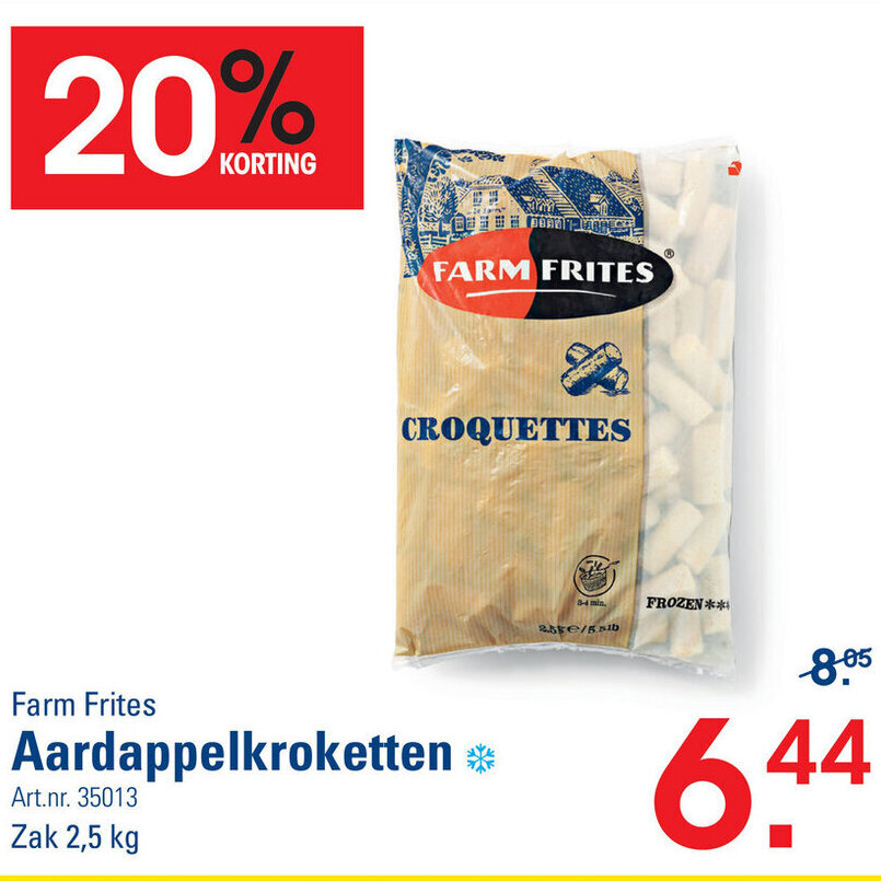 Farm Frites Aardappelkroketten Kg Promotie Bij Sligro M