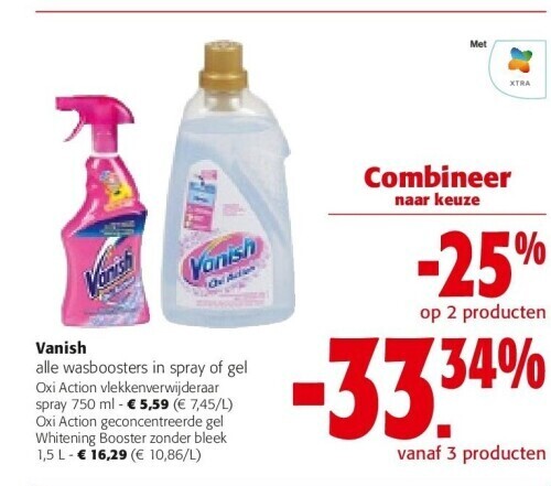 Vanish Oxi Action Vlekkenverwijderaar Spray Ml Promotie Bij Colruyt