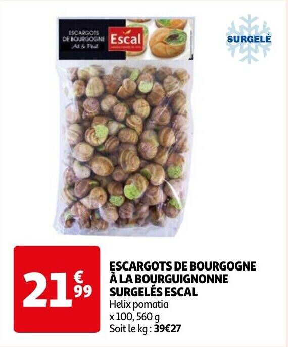 Escargots De Bourgogne La Bourguignonne Surgel S Escal Promotie Bij