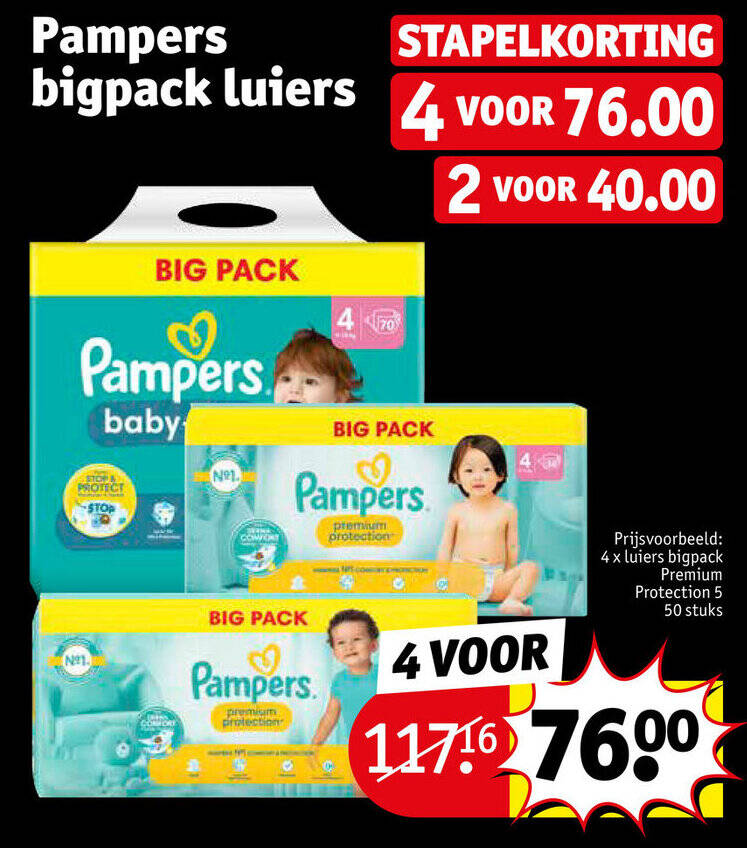 Pampers Bigpack Luiers Promotie Bij Kruidvat