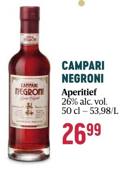 Campari Negroni Promotie Bij Delhaize