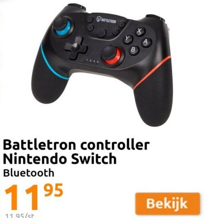 Battletron Controller Nintendo Switch Bluetooth Promotie Bij Action