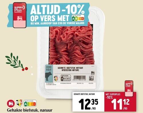 Gehakte Biefstuk Natuur Promotie Bij Delhaize