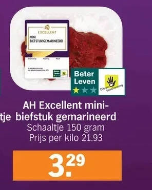 Ah Excellent Mini Biefstuk Gemarineerd Promotie Bij Albert Heijn