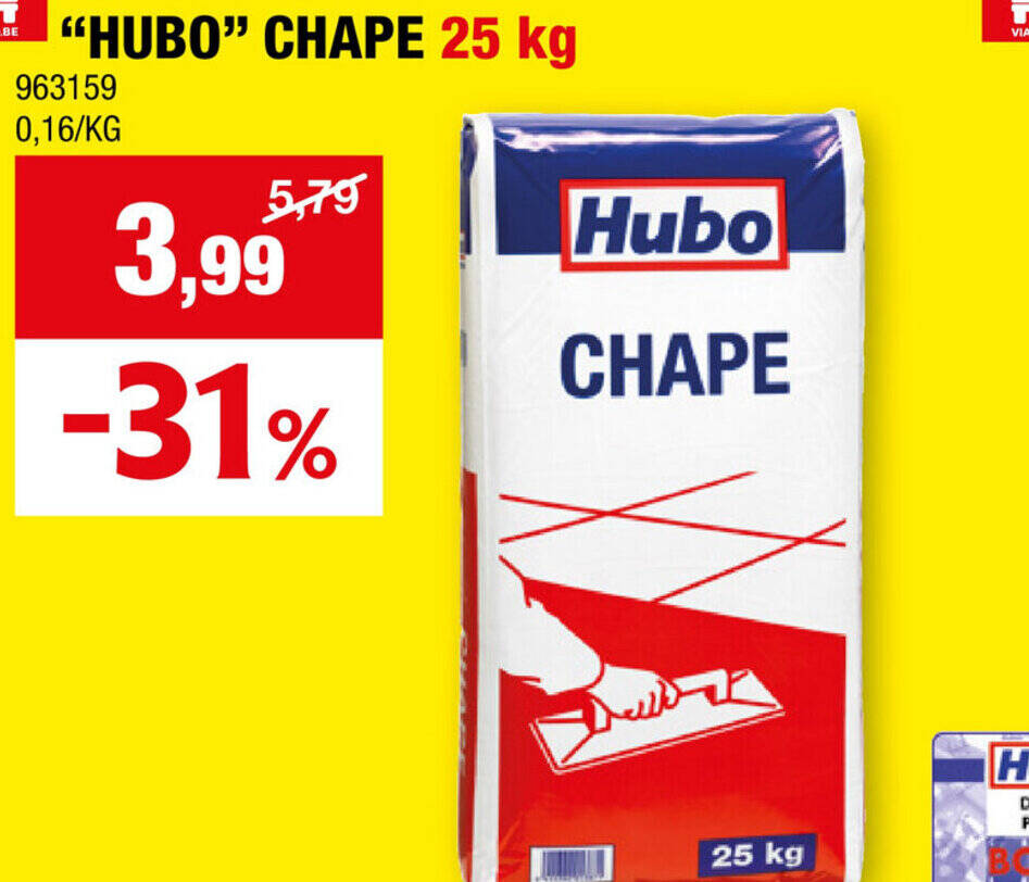 HUBO CHAPE 25 Kg Promotie Bij Hubo