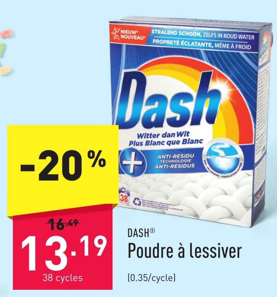 Dash Poudre Lessiver Promotie Bij Aldi