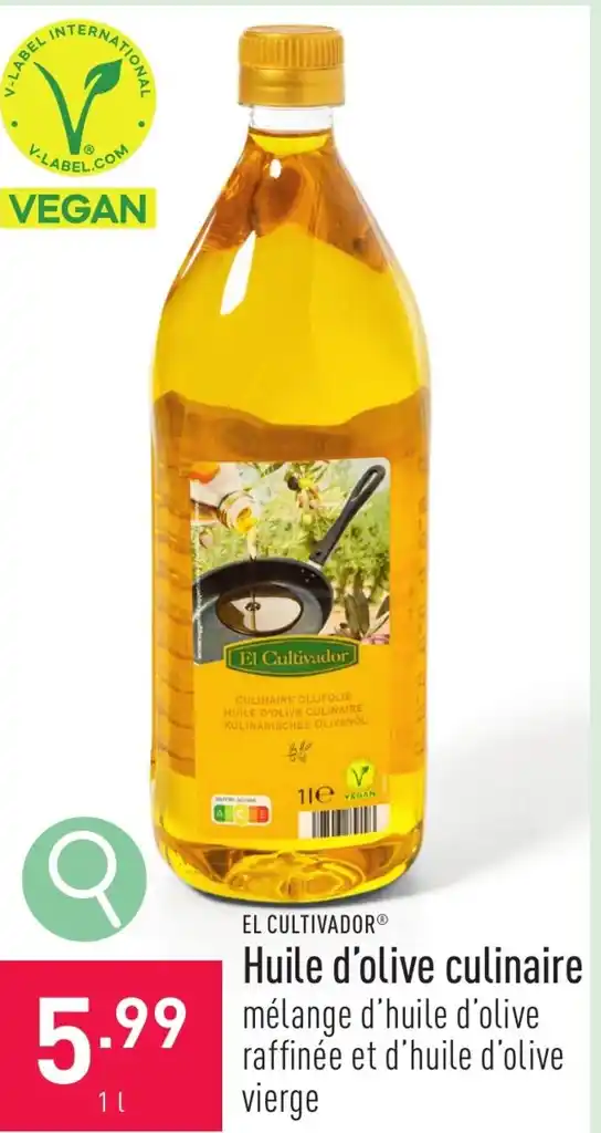 El Cultivador Huile D Olive Culinaire 1L Promotie Bij ALDI