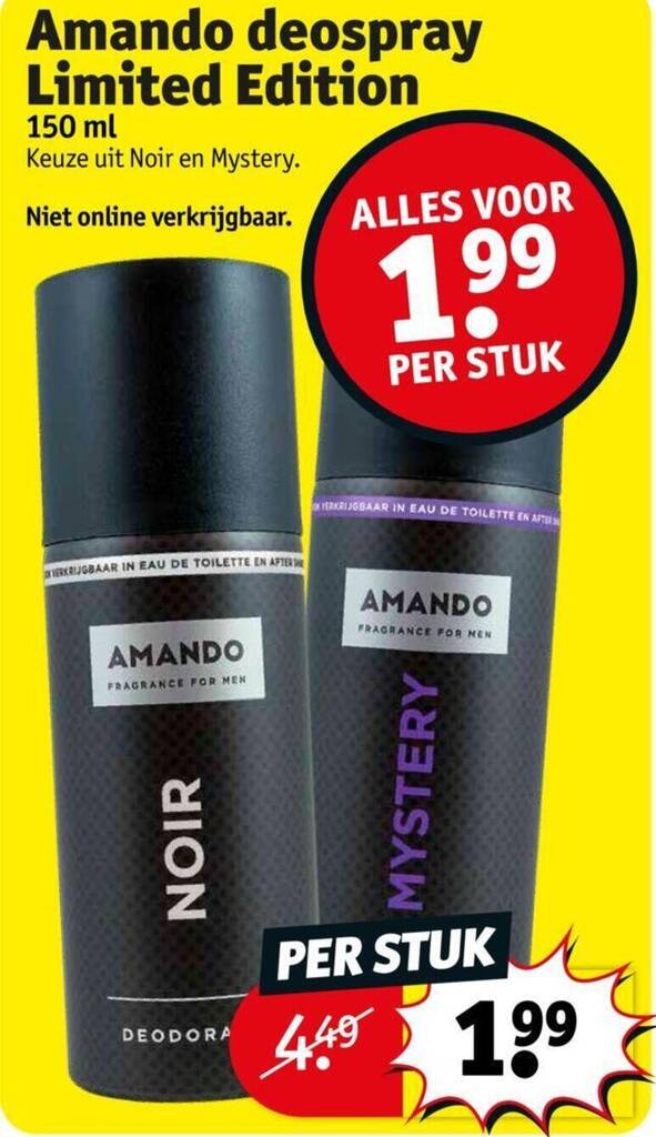 Amando Deospray Limited Edition Promotie Bij Kruidvat