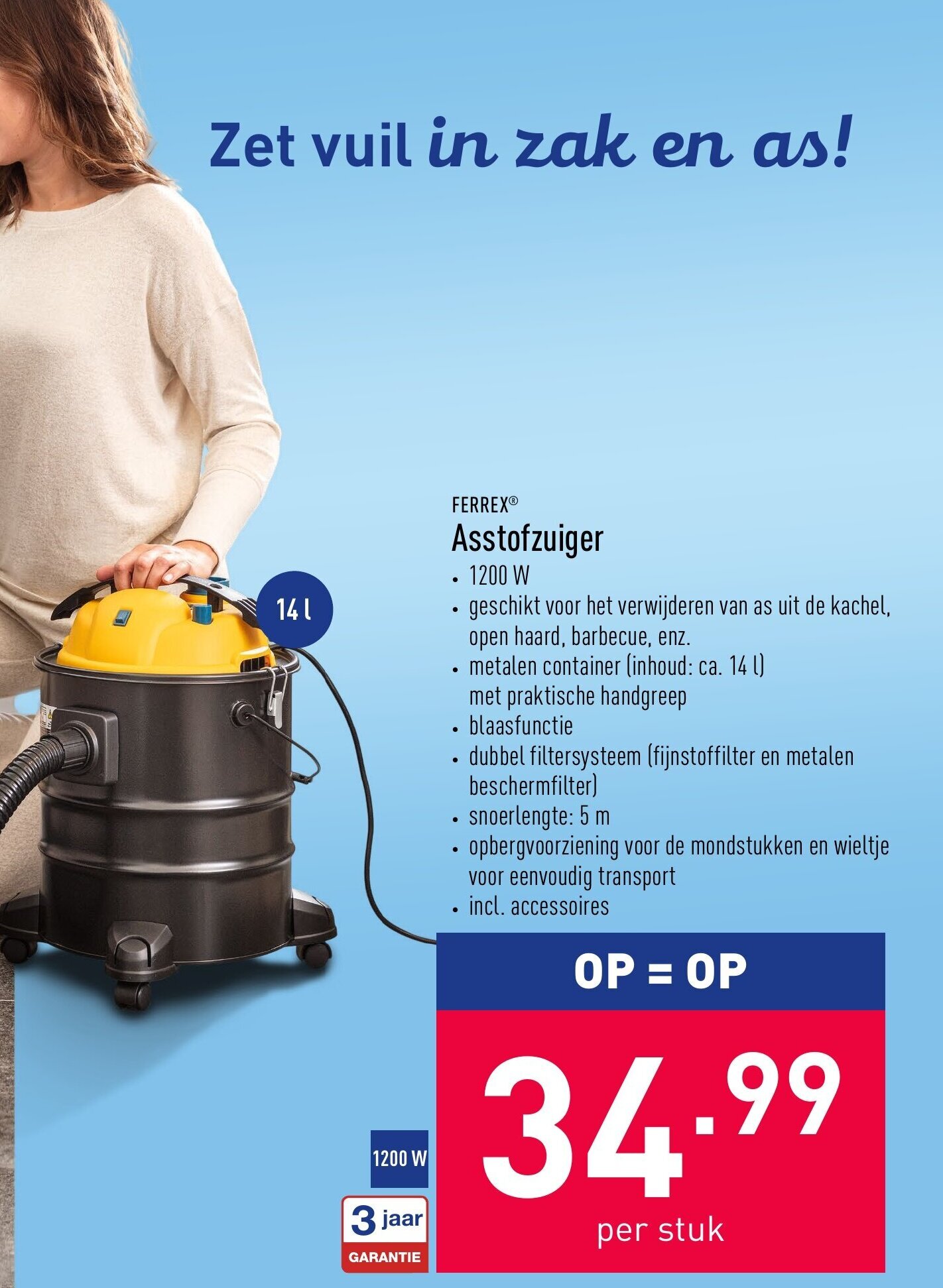 Ferrex Asstofzuiger W Promotie Bij Aldi