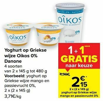 Danone Yoghurt Op Griekse Wijze Mango En Passievrucht Promotie Bij